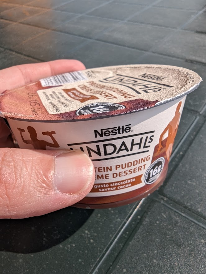 Il barattolo di Nestlé Lindahls pudding