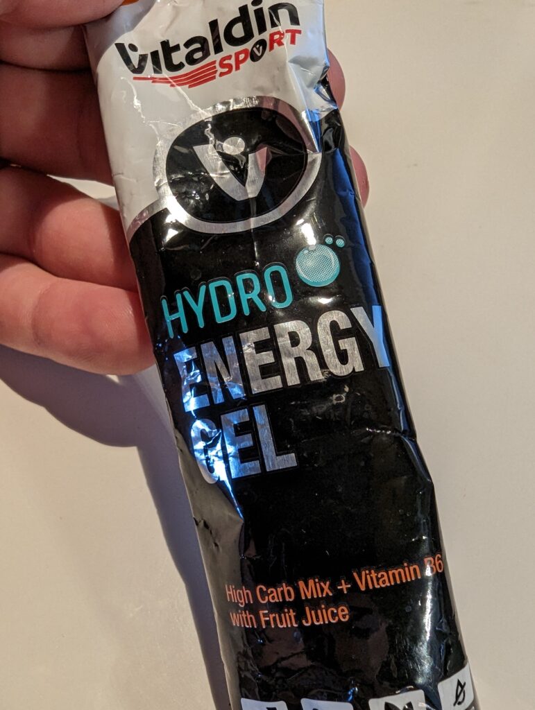 Una bustina di Vitaldin Sport Hydro Energy Gel