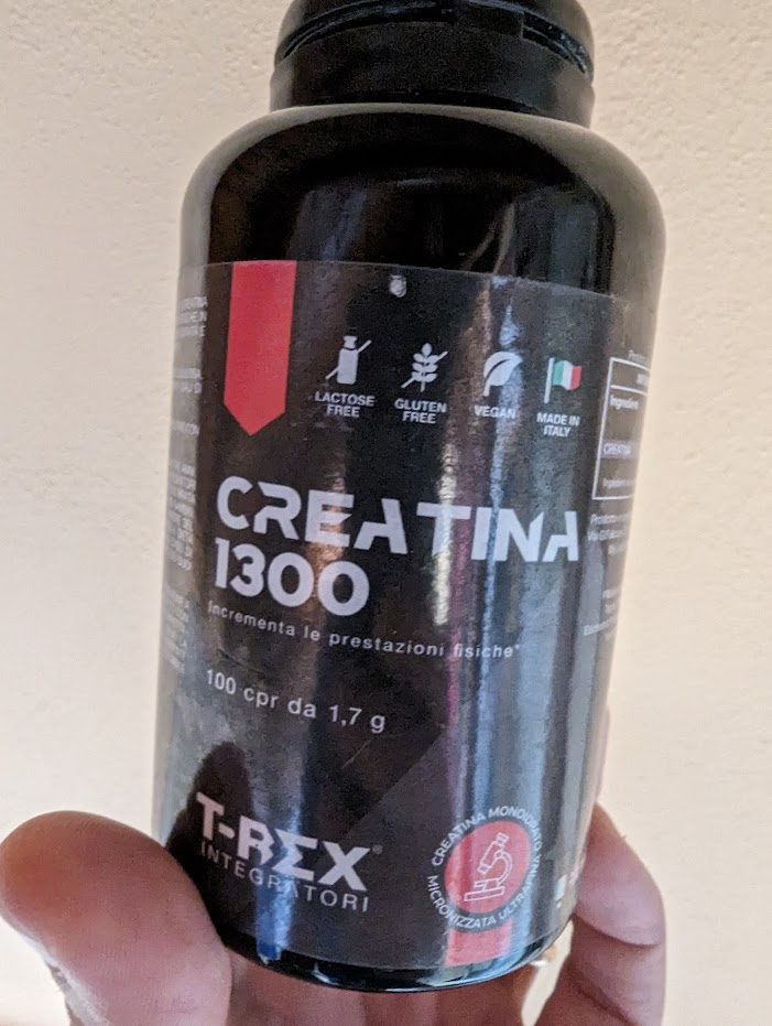 La confezione di Creatina 1300 di T-Rex